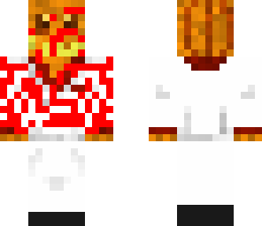 man with red stripes