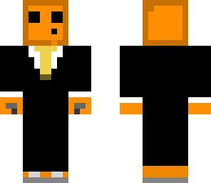 orange slime in suit