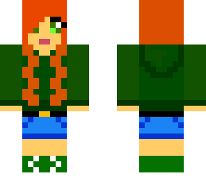 headphone ginger girl