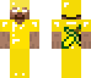 herobrine with full butter armor and sword