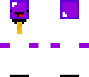 purple derp with golden tie