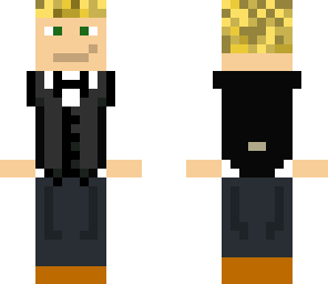 vest and bowtie