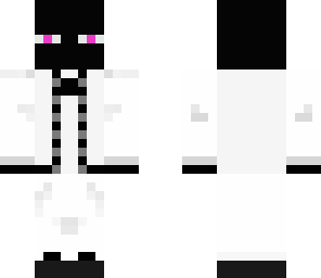 enderman in a white tuxedo