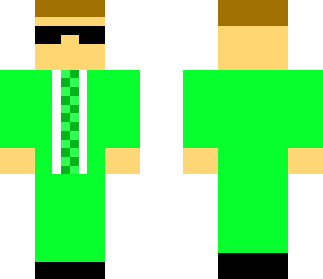 green tuxedo man