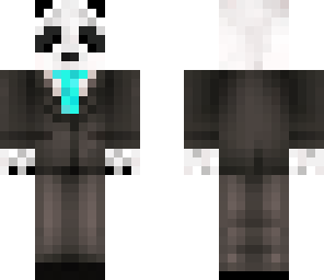 panda in a suit