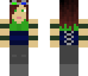 steampunk green girl