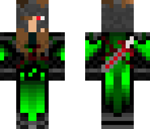 green girl knight