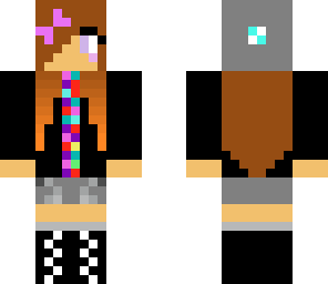 girl with rainbow top
