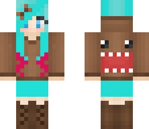 domo girl with pink tips 