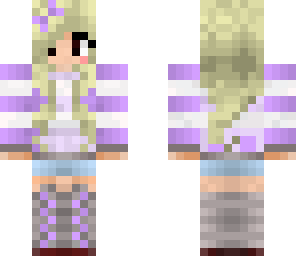 cute purple girl