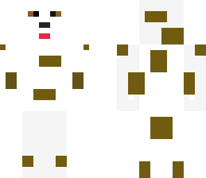 white brown spot dog