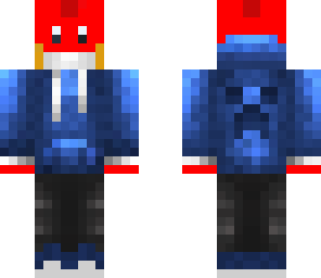 red mudkip in hoodie
