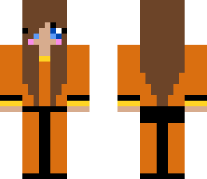 orange cute girl