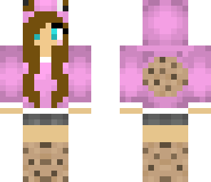 brown haired pink cookie monster