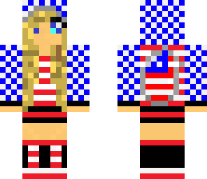 4th of july wolf girl