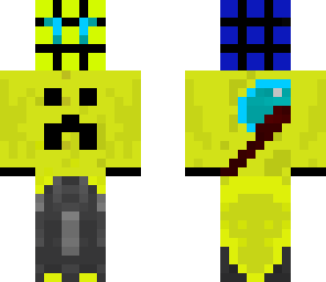 suit is axe and creeper cool enderman