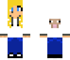 girl with white sheep jacket