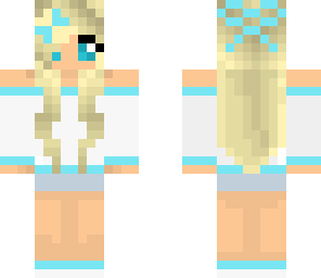 blonde girl with bow