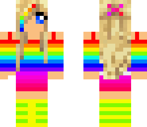 cute rainbow girl
