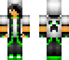 boy with creeper hoodie