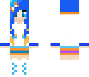 blue cute girl