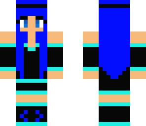 emo blue chick