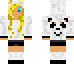 panda girl blonde hair
