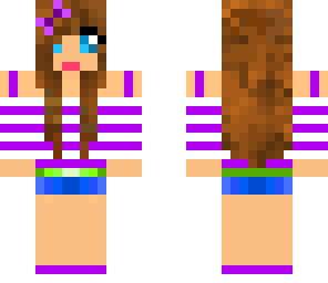 cute purple girl