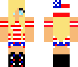 blonde 4th of july girl