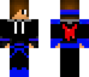 cool blue teen with a tux