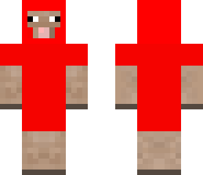 sheep in red
