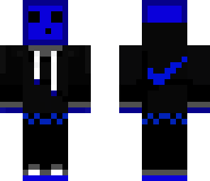 blue slime in a nike hoodie
