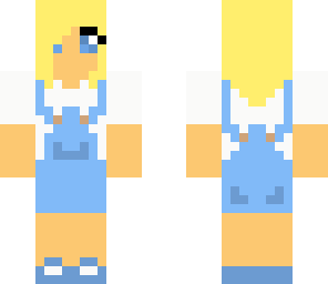 girl in overalls