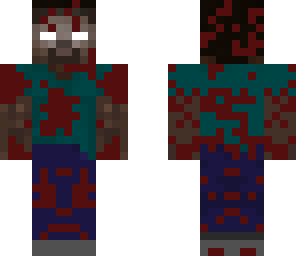 blood splatterd herobrine