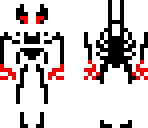 white spiderman with blood