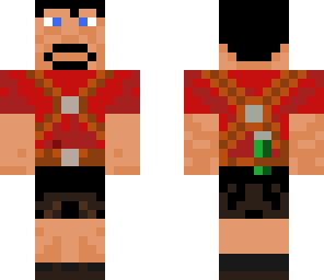 adventurer with red t-shirt
