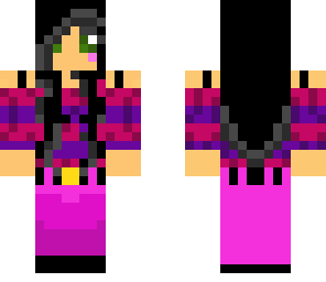 girl with purple headphones
