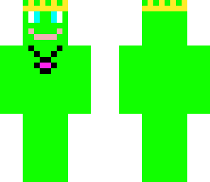 some randome green dude with a crown