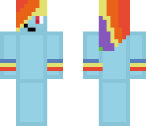 rainbow dash base with wrist bads