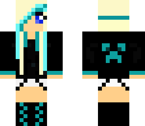 blue creeper girl edit