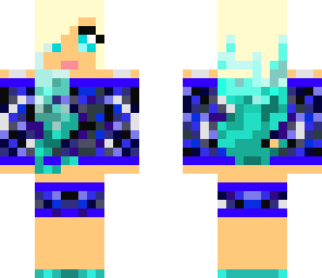 cute blue and purple girl