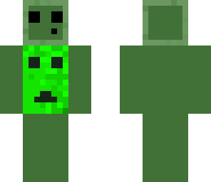 walking half creeper and slime