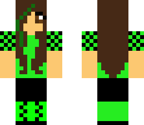 green checkered girl
