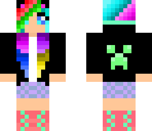 completely hand made rainbow hair