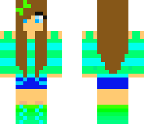  edited brown haired aqua girl
