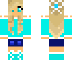 cute blue girl