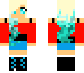 red and blue girl
