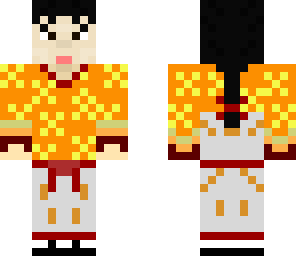yellow japanese warrior woman