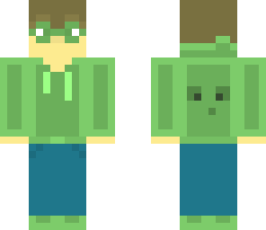 slime with hoodie and matching shoes and glasses
