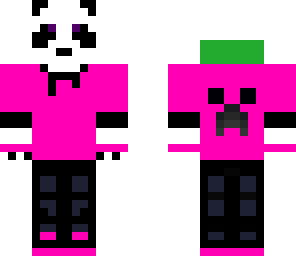 pink panda green headset